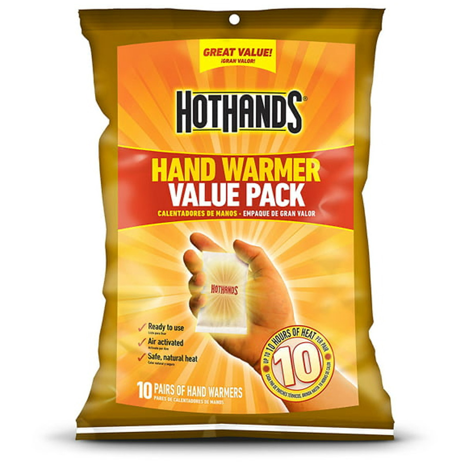 HOT HANDS HAND WARMERS 10 PK