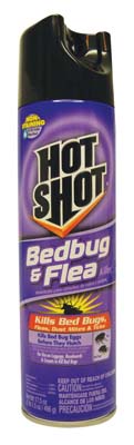 HOT SHOT BEDBUG & FLEA KILLER SPRAY 17.5 OZ