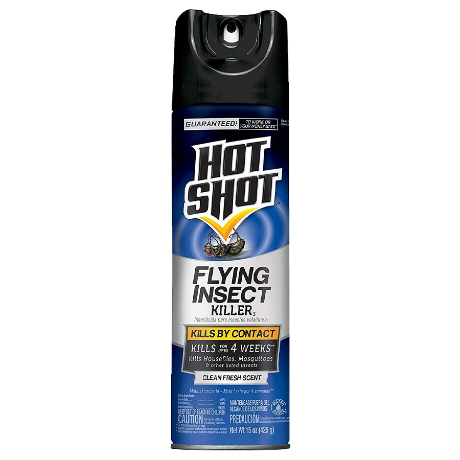 HOT SHOT FLYING INSECT KILLER SPRAY 15 OZ CLEAN FRESH SCENT