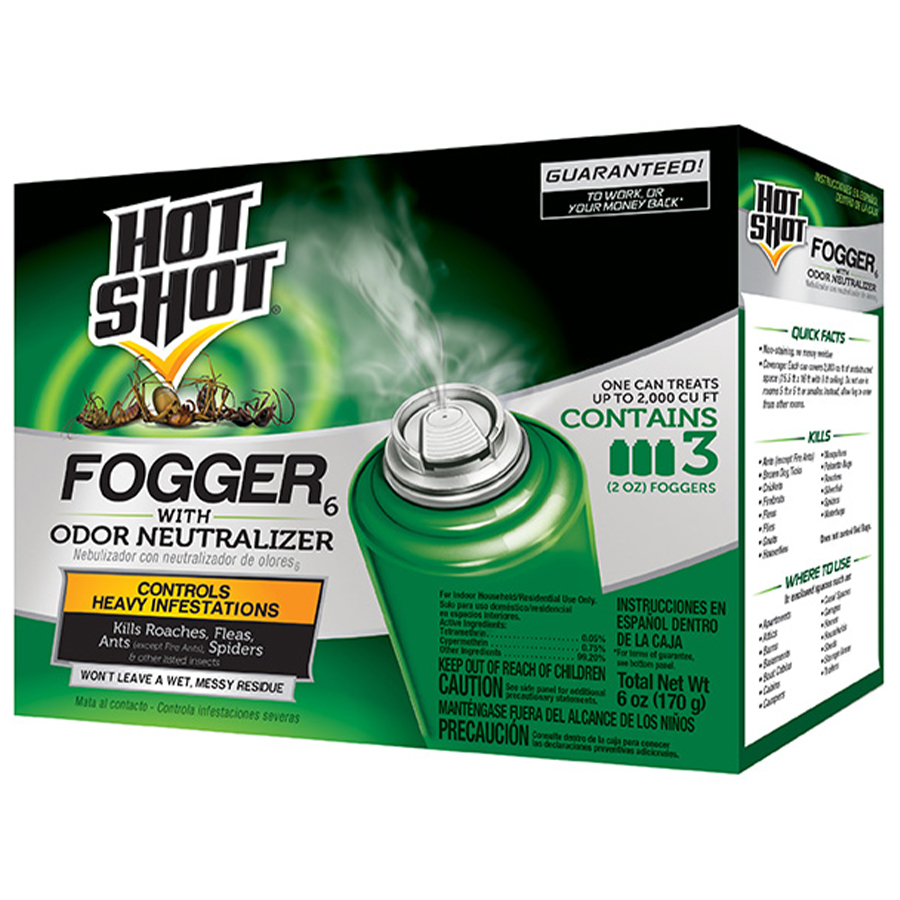HOT SHOT FOGGER 2 OZ 3 PK ODOR NEUTRALIZER