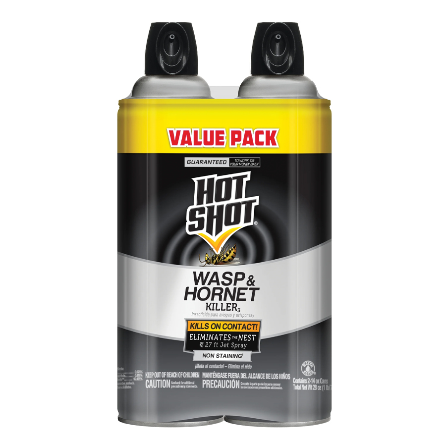 HOT SHOT WASP & HORNET KILLER SPRAY 14 OZ FLEA KILLER -2118
