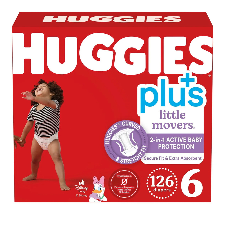 HUGGIES BABY DIAPERS 126 CT #6
