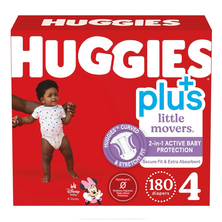 HUGGIES BABY DIAPERS 180 CT #4