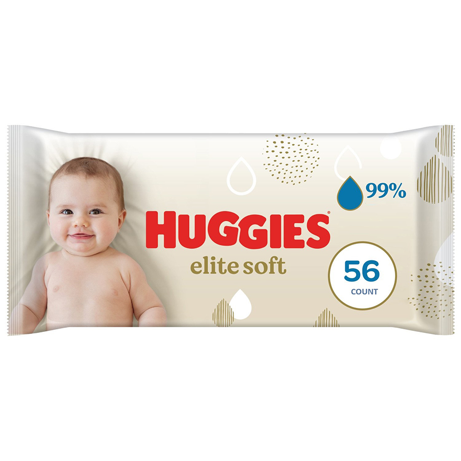 HUGGIES BABY WIPES 56 CT ELITE SOFT