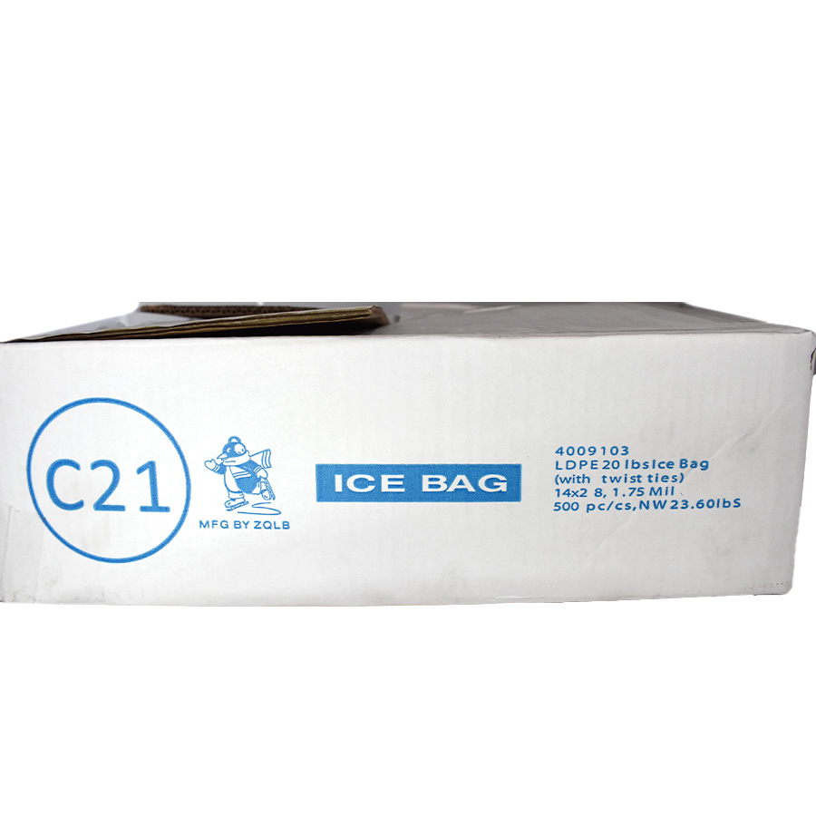ICE BAG LPDE 20 IBS 1.75 MIL 500 / PC