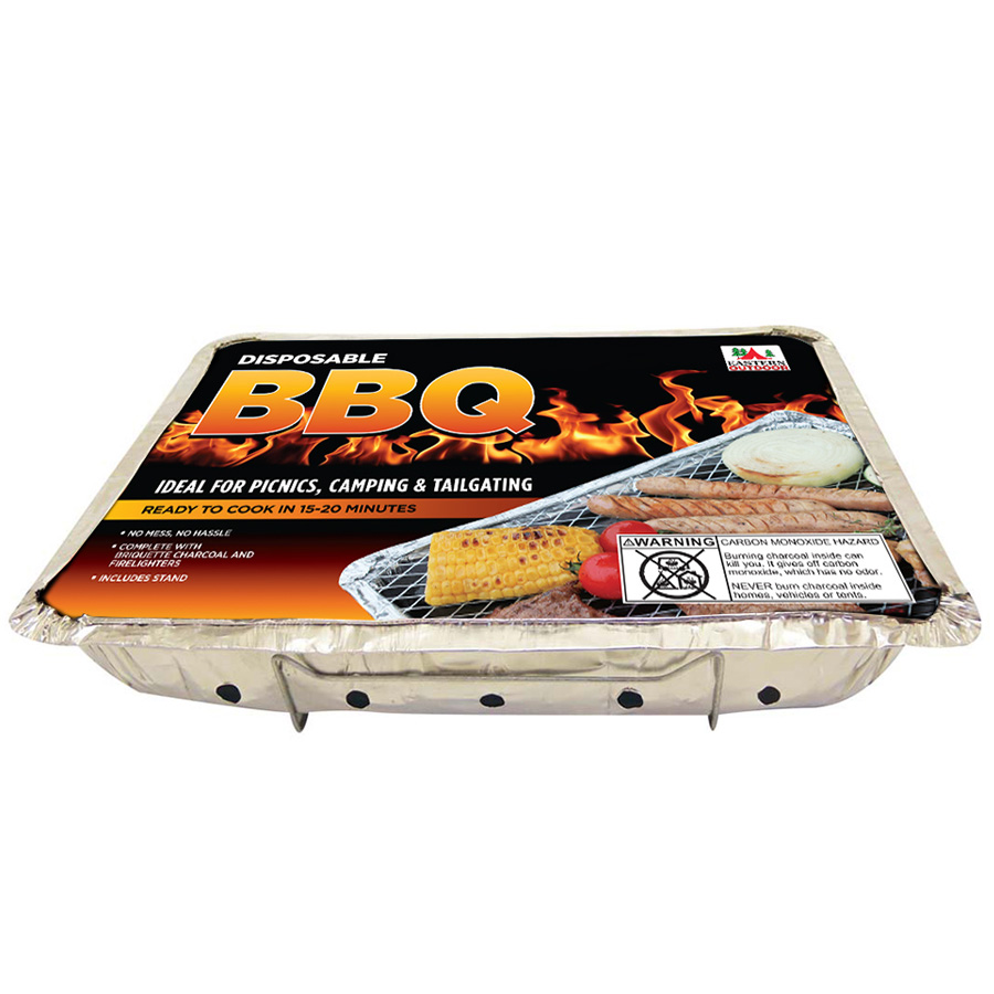 INSTANT BBQ GRILL 1 PK 12.5 IN X 19 IN WITH CHARCOAL