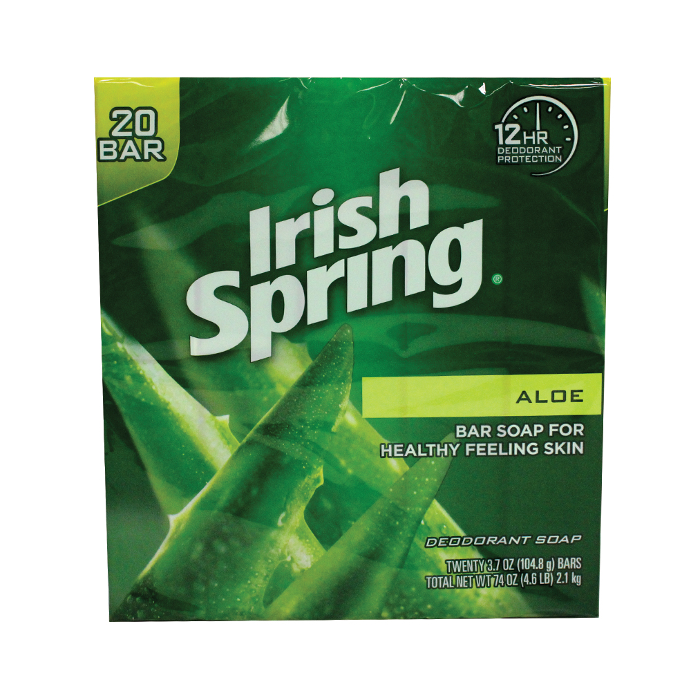 IRISH SPRING BAR 3.75 OZ 20 PK ALOE VERA