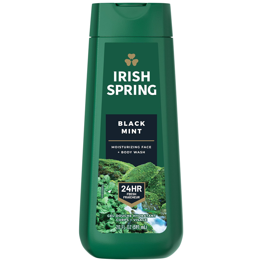 IRISH SPRING BODY WASH 20 OZ BLACK MINT