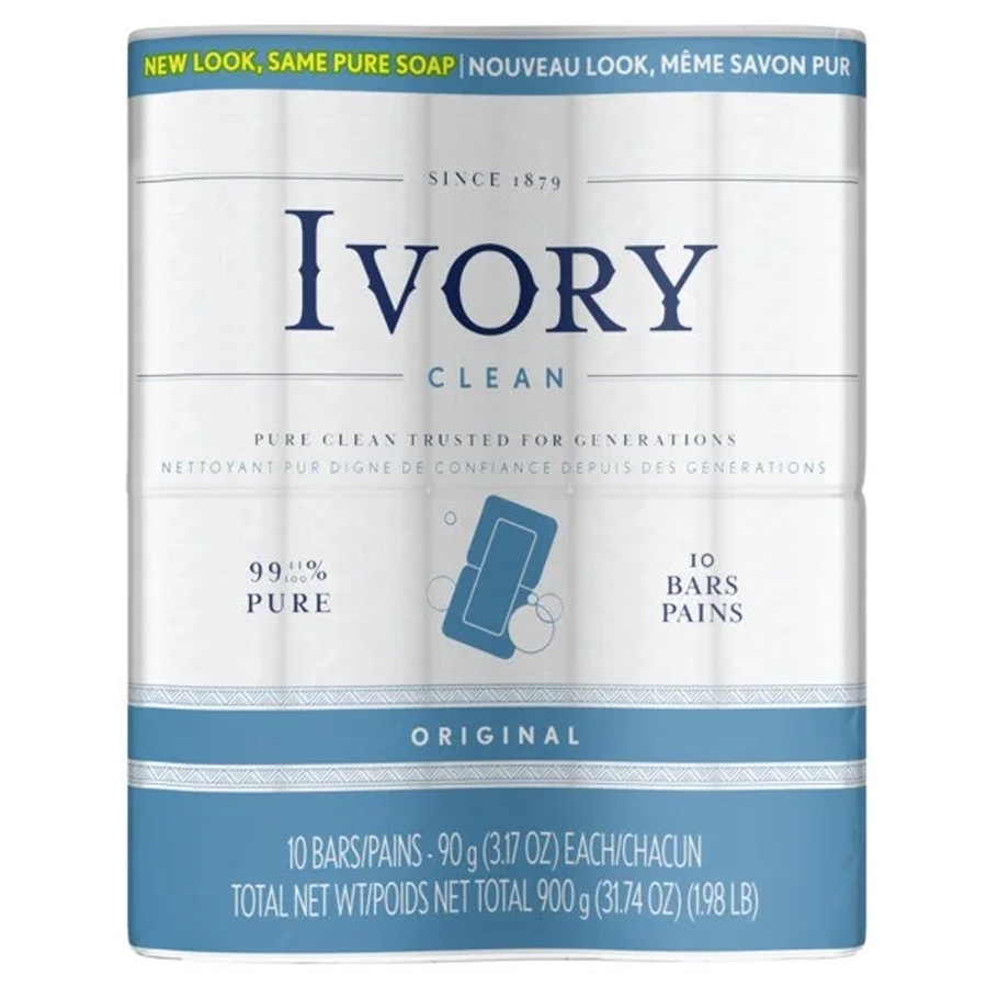 IVORY BAR SOAP 3.17 OZ / 90 G 10 PK ORIGINAL