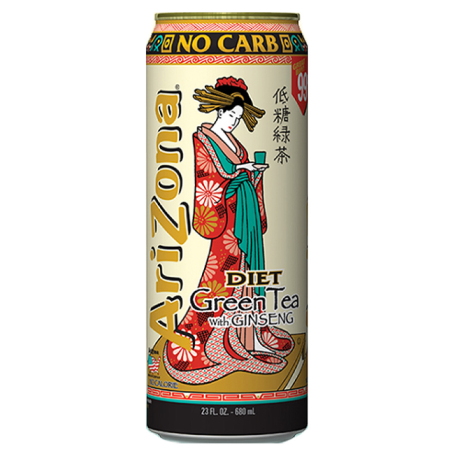 ARIZONA ICED TEA 23 OZ DIET GREEN TEA WITH GINSENG