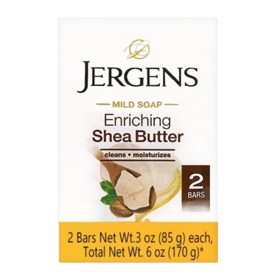 JERGENS BAR SOAP 3 OZ 2 PK ENRICHING SHEA BUTTER