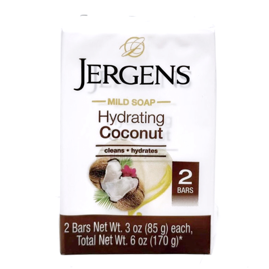 JERGENS BAR SOAP 3 OZ 2 PK HYDRATING COCONUT