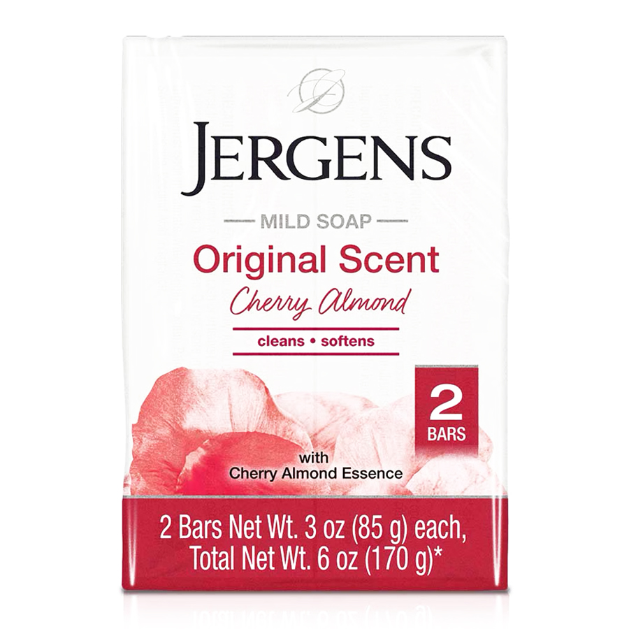 JERGENS BAR SOAP 3 OZ 2 PK ORIGINAL SCENT CHERRY ALMOND