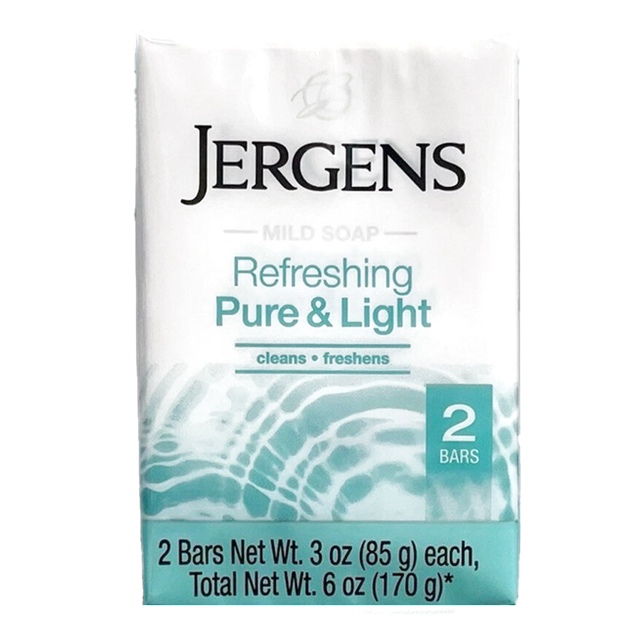 JERGENS BAR SOAP 3 OZ 2 PK REFERSHING FRESH & CRISP