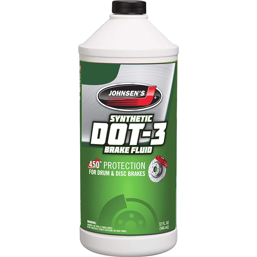 JOHNSENS BRAKE FLIUD 32 OZ DOT-3 HEAVY DUTY