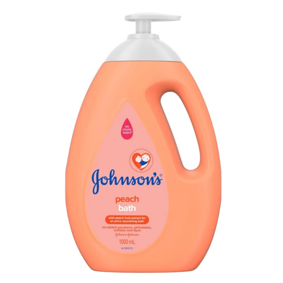 JOHNSON'S BABY WASH 1 L PEACH WITH PUMP
