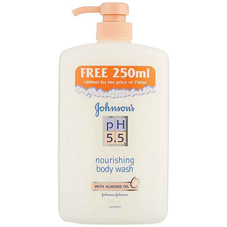 JOHNSON'S BODY WASH 1000 ML PH 5.5 NOURISHING WITH ALMOND OIL