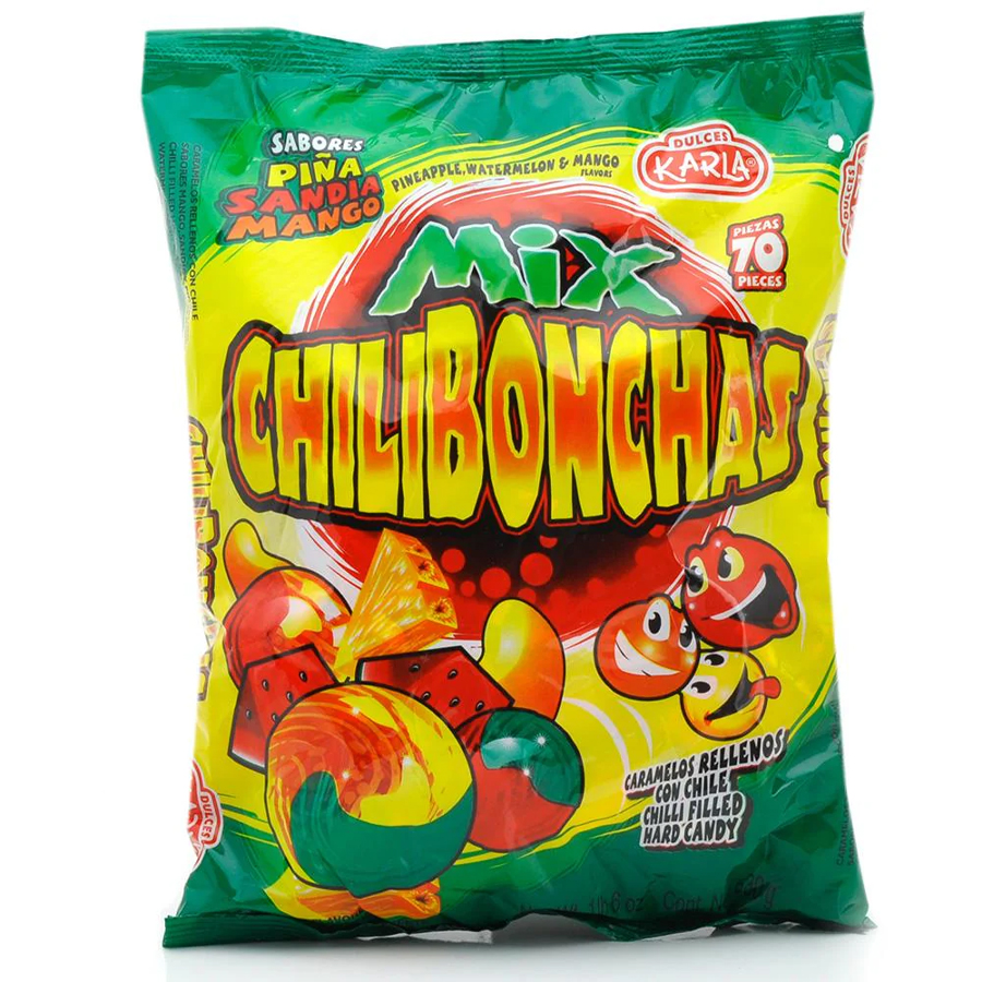 KARLA CHILLI FILLED HARD CANY 22 OZ (630 G) 70 CT MIX