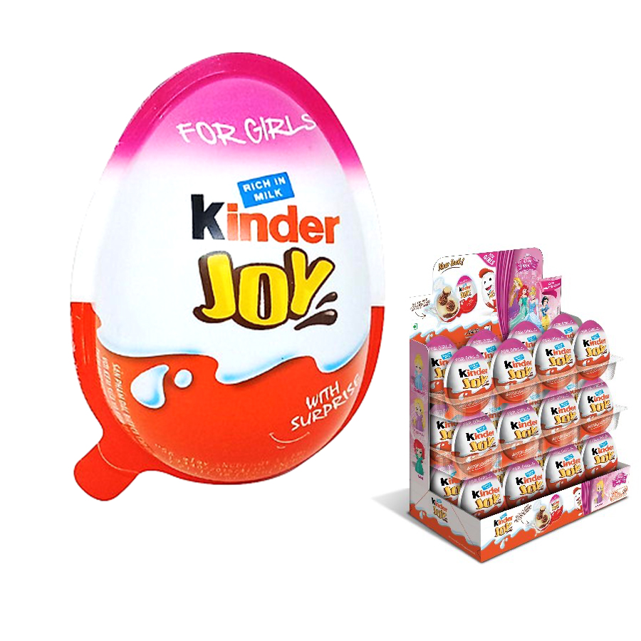 KINDER JOY EGGS GIRLS 1 CT PINK CHOCOLATE