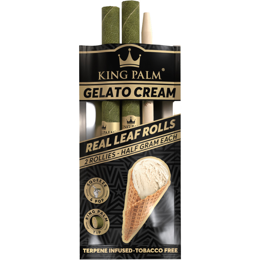 KING PALM ROLLIE 2 PK GELATO CREAM