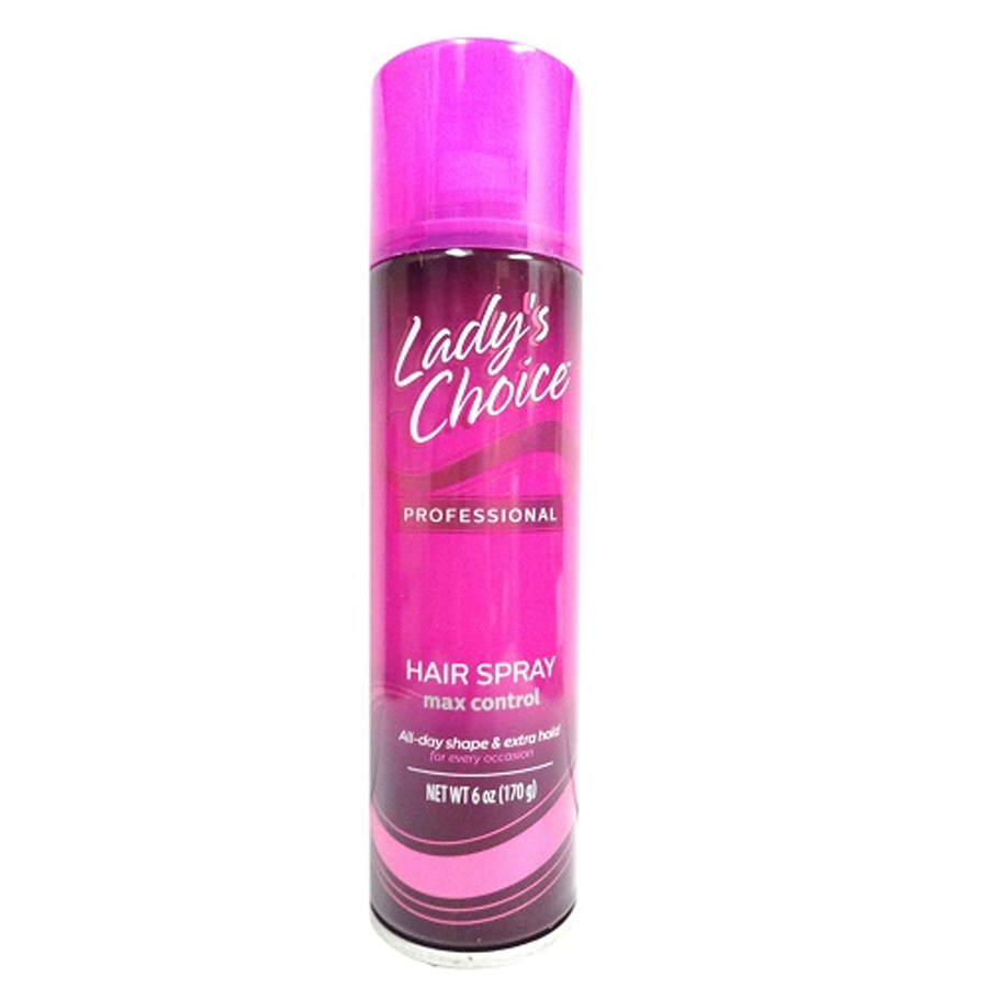 LADY'S CHOICE HAIR SPRAY 6 OZ MAX CONTROL