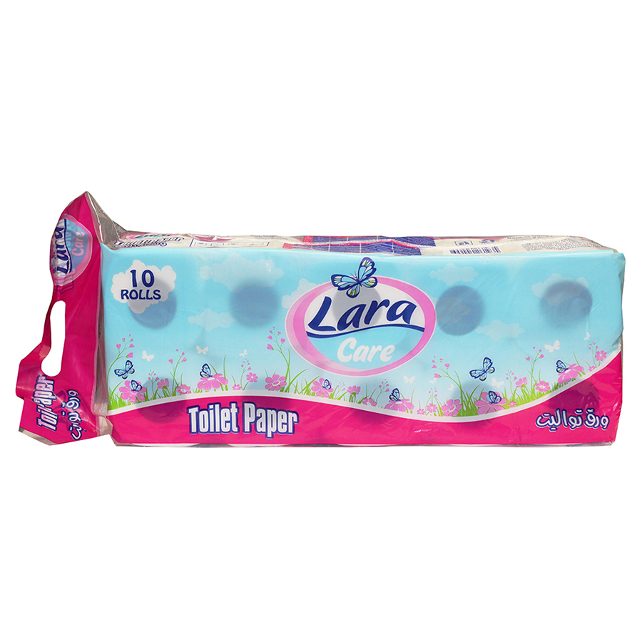 LARA CARE TOILET PAPER 10 CT 2 PLY 130 SHEETS