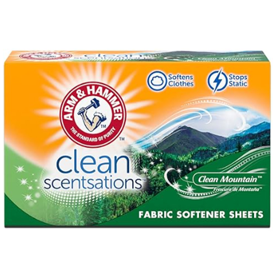 ARM & HAMMER FABRIC SOFTENER SHEETS 100 CT CLEAN MOUNTAIN