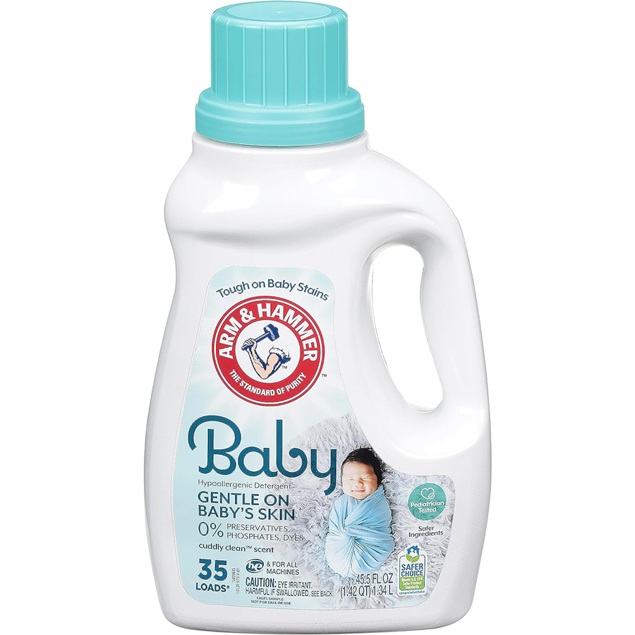 ARM & HAMMER HYPOALLERGENIC DETERGENT 45.5 OZ 35 LOADS CUDDLY CLEAN SCENT