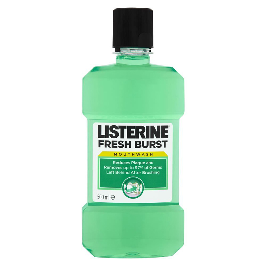 LISTERINE MOUTHWASH (USA) 16.9 OZ / 500 ML FRESH BURST