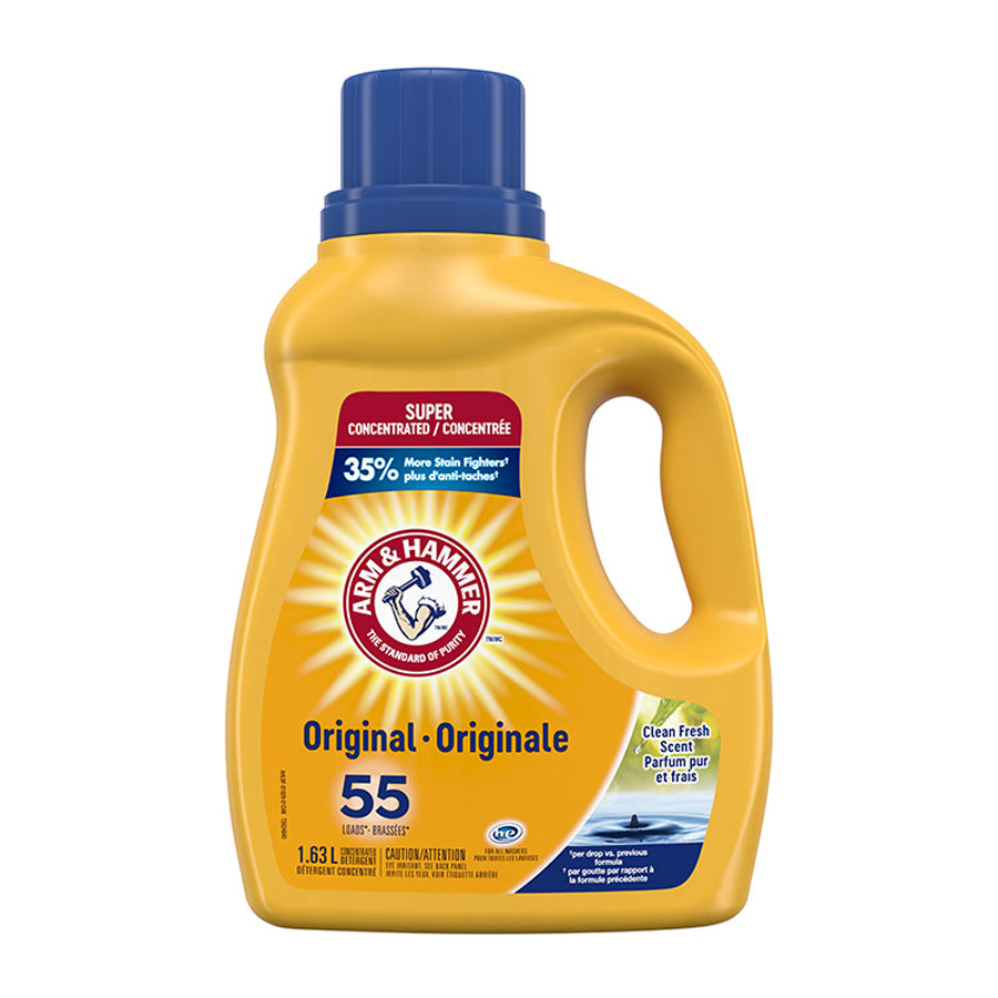 ARM & HAMMER LIQUID DETERGENT 1.63 L ORIGINAL CLEAN FRESH SCENT