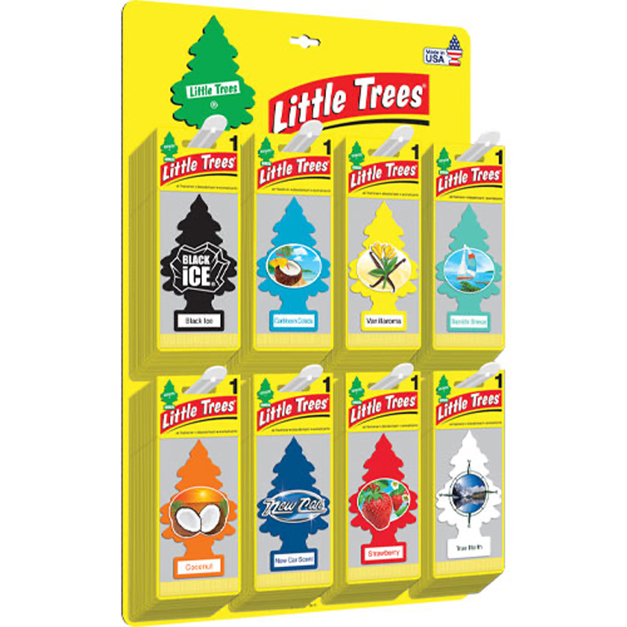 LITTLE TREES CAR FRESHENER 1 CT ASSORTED DISPLAY