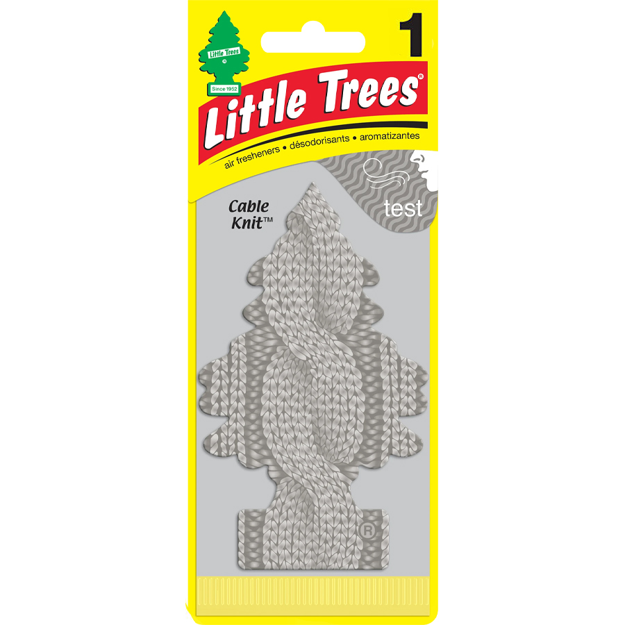 LITTLE TREES CAR FRESHENER 1 CT CABLE KNIT