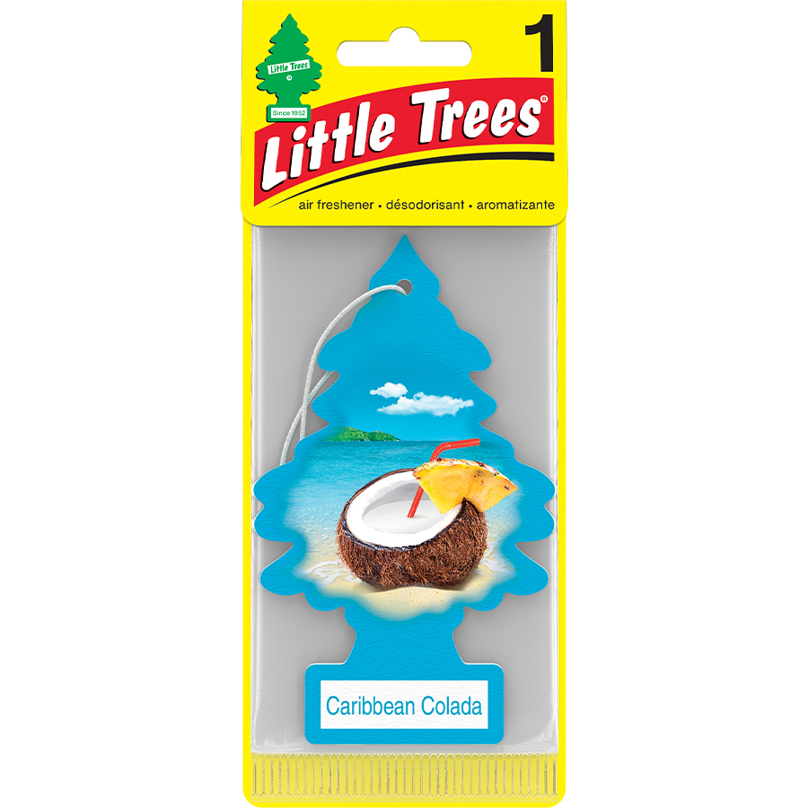 LITTLE TREES CAR FRESHENER 1 CT CARRIBEAN COLADA