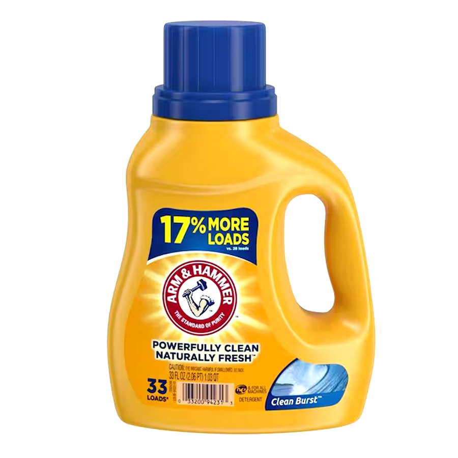 ARM & HAMMER LIQUID DETERGENT 33 OZ CLEAN BURST