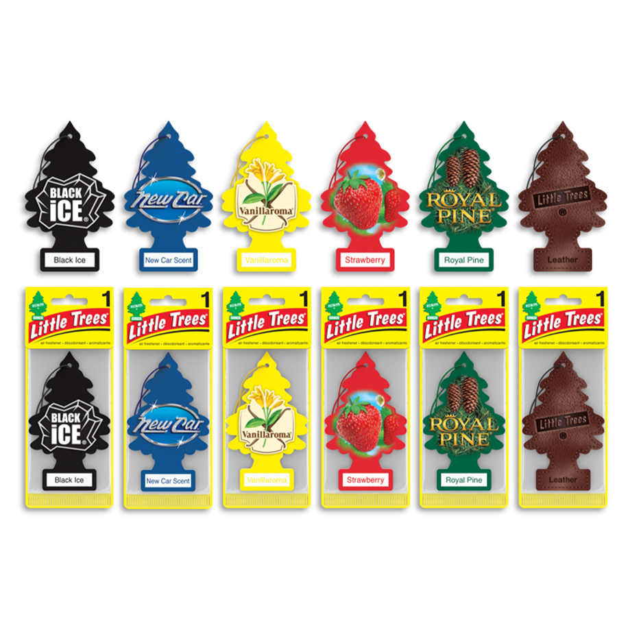 LITTLE TREES CAR FRESHENER 1 CT CLASSIC ASSORTED CLIP STRIP