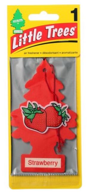 LITTLE TREES CAR FRESHENER 1 CT CLIP STRIP STRAWBERRY