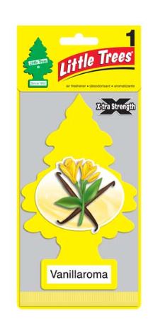LITTLE TREES CAR FRESHENER 1 CT CLIP STRIP VANILLAROMA