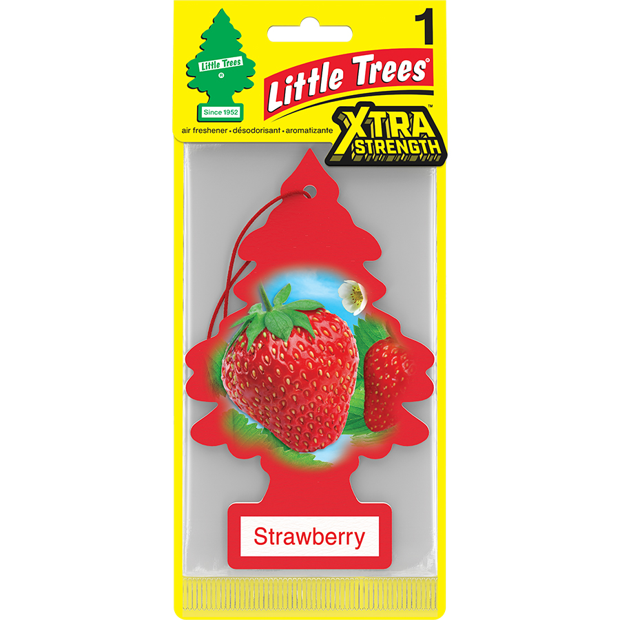 LITTLE TREES CAR FRESHENER 1 CT EXTRA STRAWBERRY