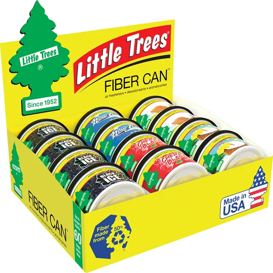 LITTLE TREES CAR FRESHENER 1 CT FIBER CAN ASSORTED SCENTS