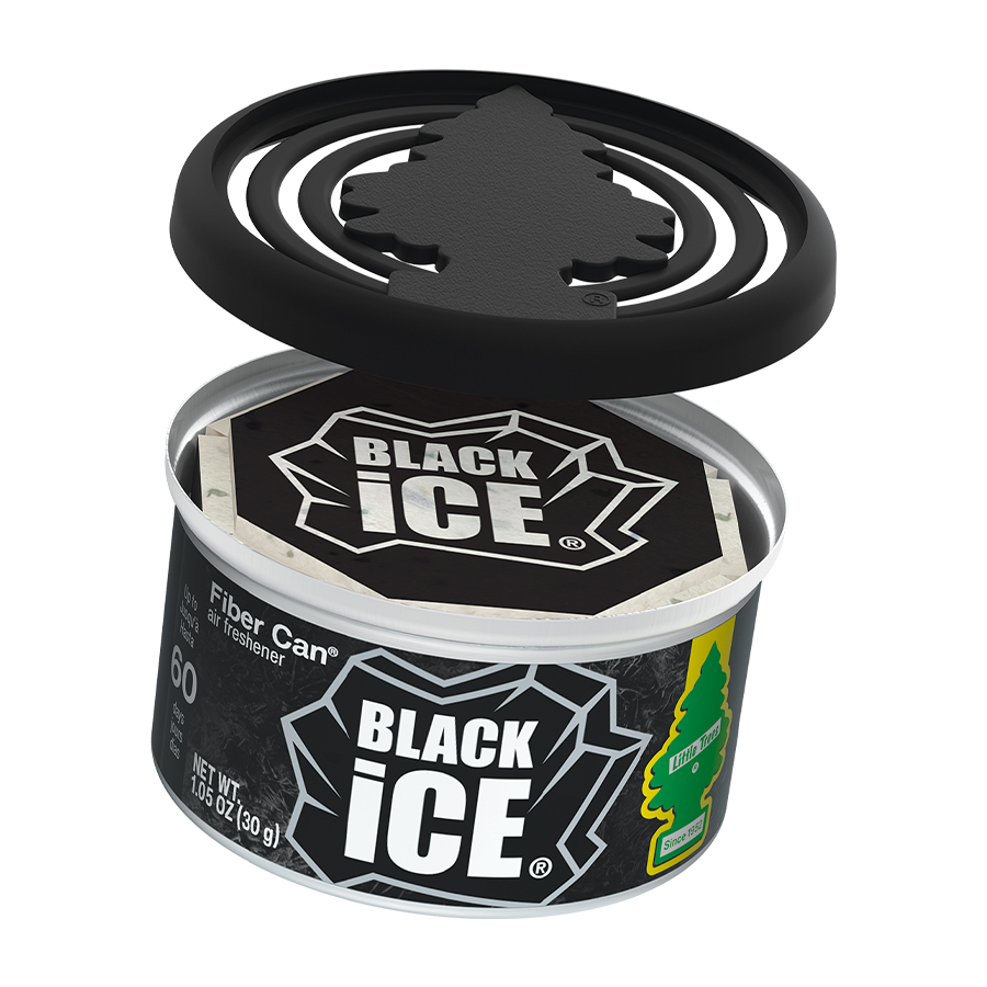 LITTLE TREES CAR FRESHENER 1 CT FIBER CAN BLACK ICE