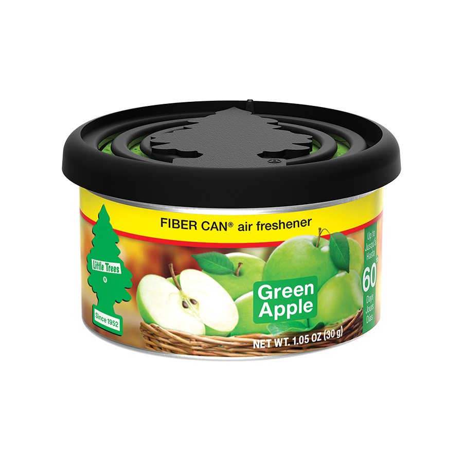 LITTLE TREES CAR FRESHENER 1 CT FIBER CAN GREEN APPLE