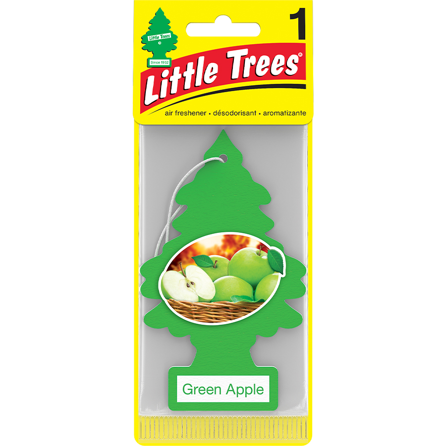 LITTLE TREES CAR FRESHENER 1 CT GREEN APPLE