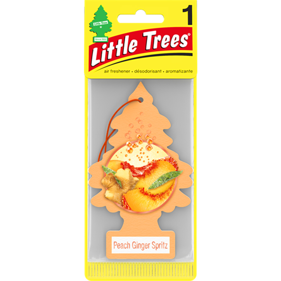 LITTLE TREES CAR FRESHENER 1 CT PEACH GINGER