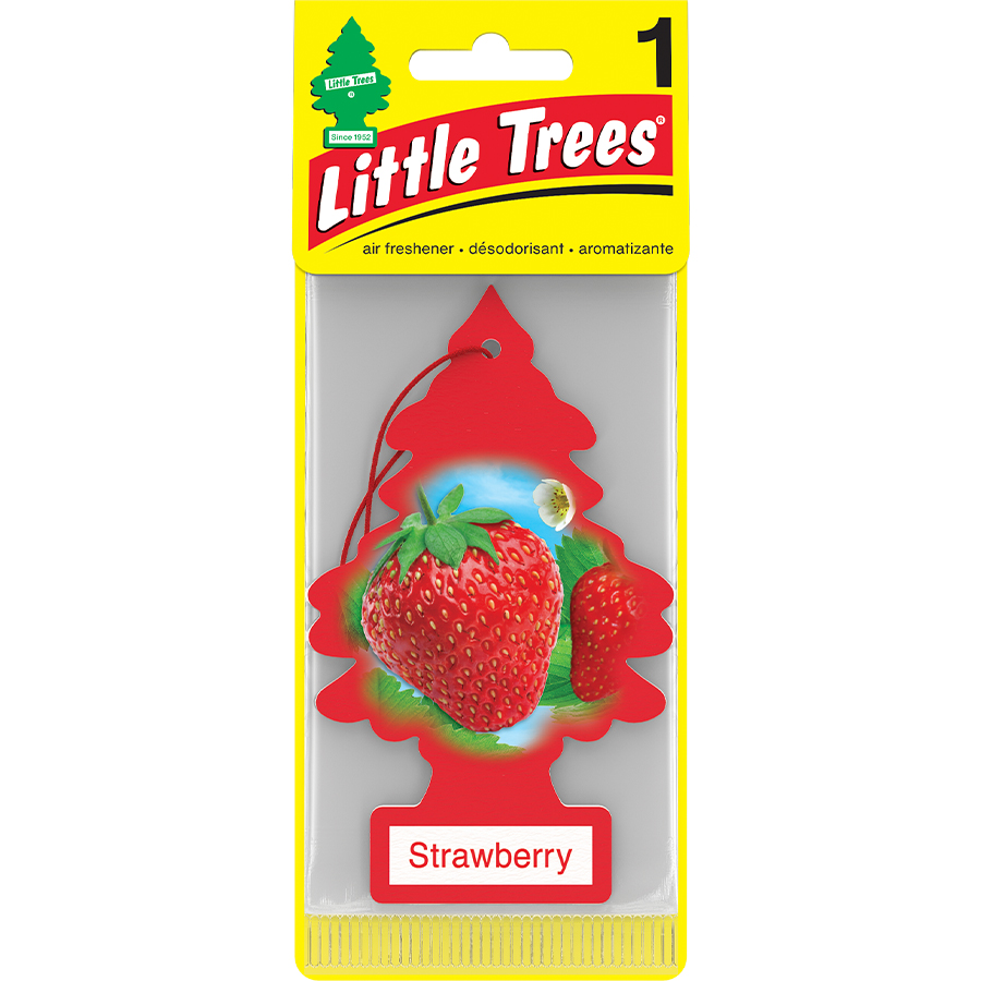 LITTLE TREES CAR FRESHENER 1 CT STRAWBERRY