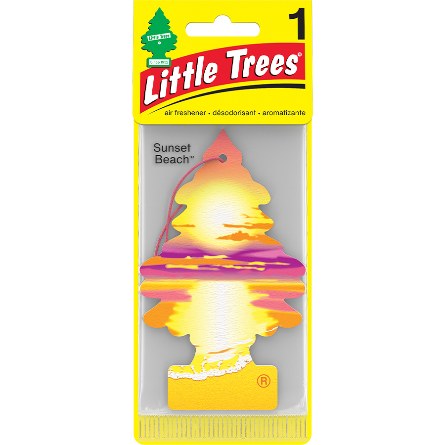 LITTLE TREES CAR FRESHENER 1 CT SUNSET BEACH