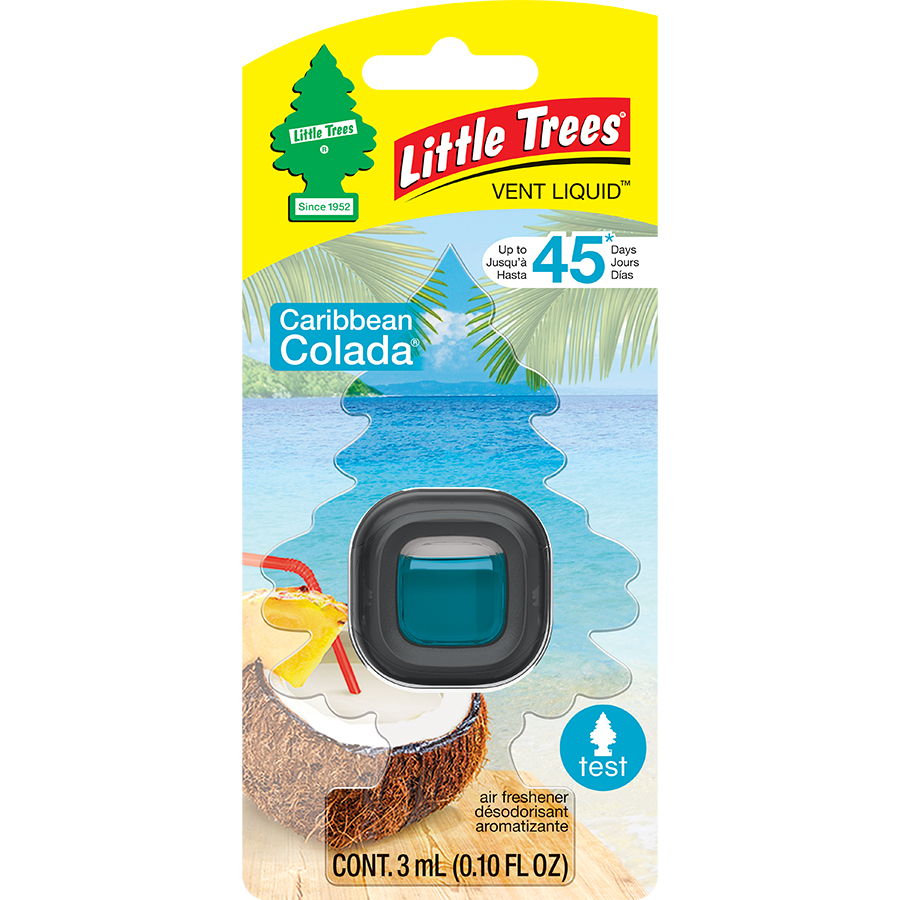 LITTLE TREES CAR FRESHENER 1 CT VENT CLIP CARIBBEAN COLADA