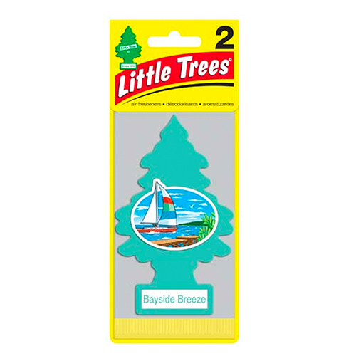 LITTLE TREES CAR FRESHENER 2 CT BAYSIDE BREEZE