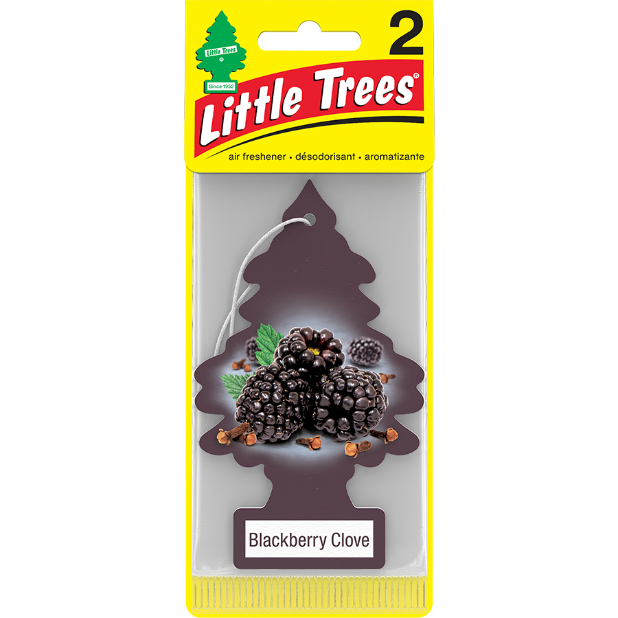 LITTLE TREES CAR FRESHENER 2 CT BLACKBERRY CLOVE