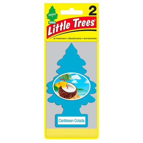 LITTLE TREES CAR FRESHENER 2 CT CARIBBEAN COLADA