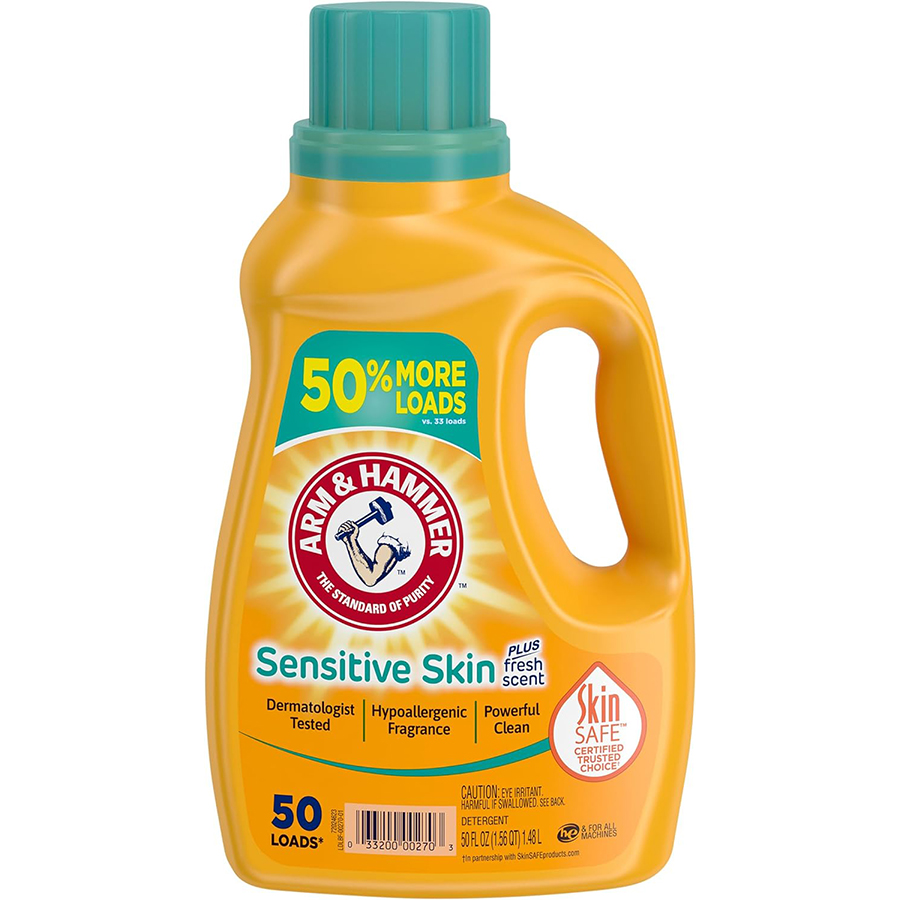 ARM & HAMMER LIQUID DETERGENT 50 OZ 50 LOADS FRESH SCENT / SENSITIVE SKIN